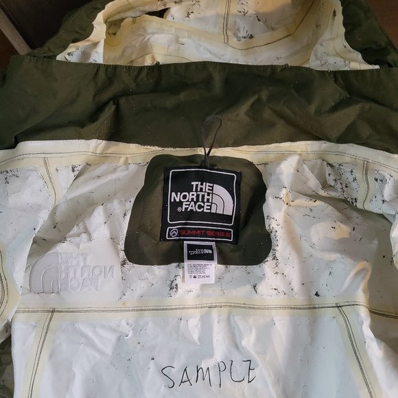 The North Face Summit Series Shell Water Jacket Olive Green Sample Size Medium - Picture 8 of 9